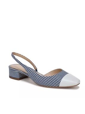 New Veronica Beard Cecile Pinstripe Slingback Pump Sz 8